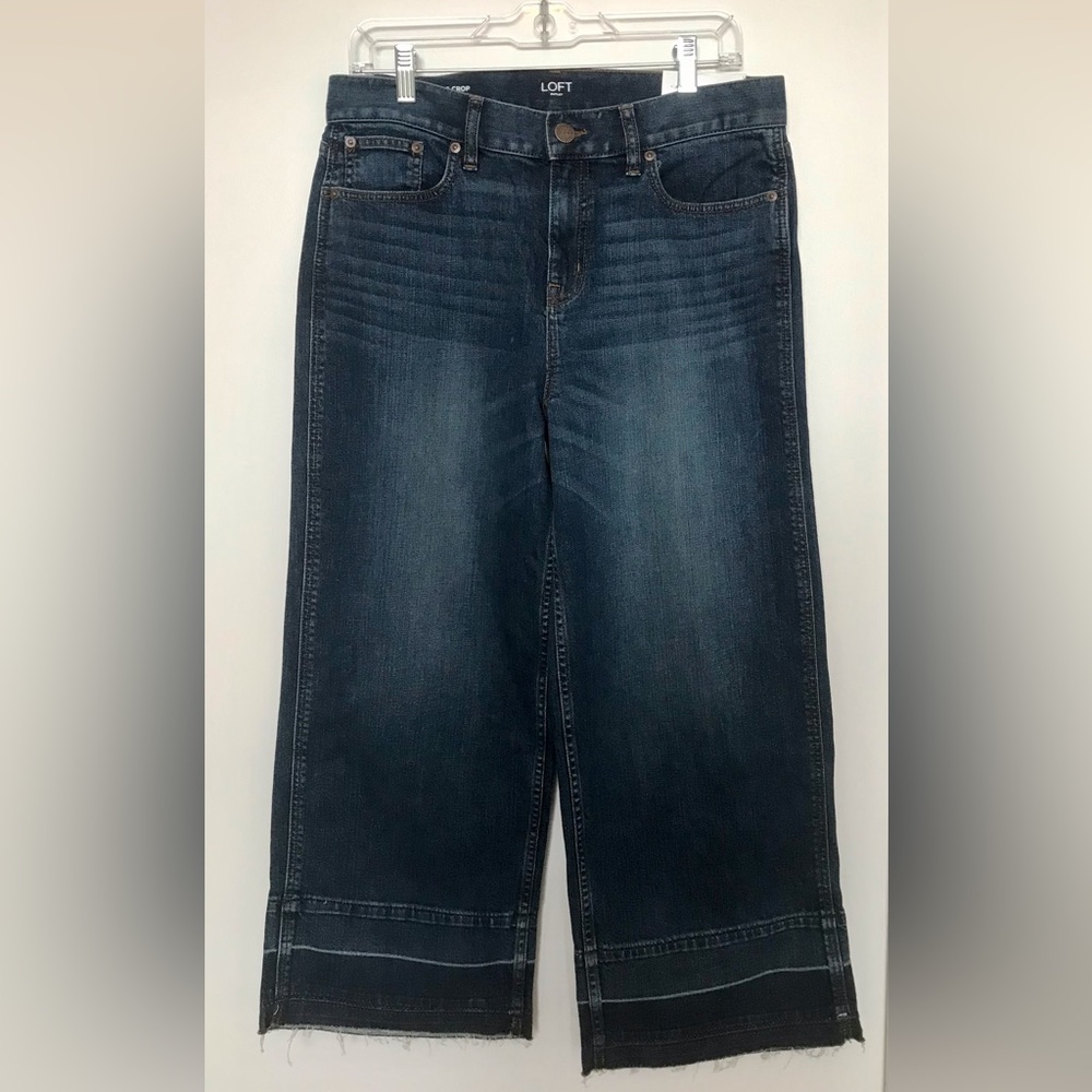 LOFT Wide Leg Denim Jeans